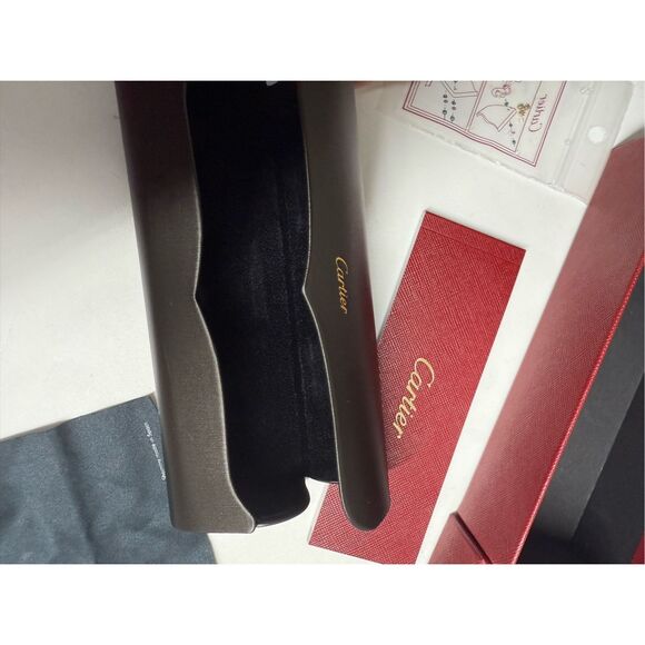 Authentic Cartier Glass Case + Box+ Eyeglass lenses + Book + Screws + Cloth - Picture 3 of 8